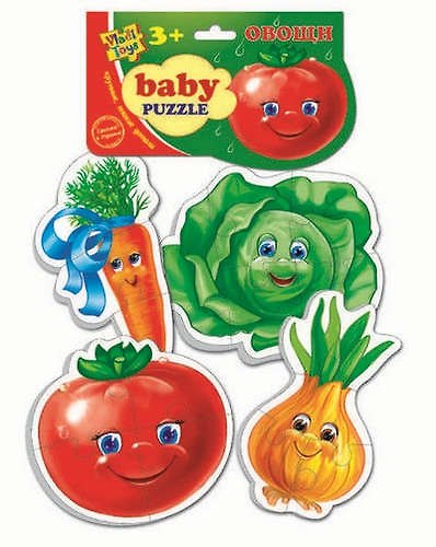 Игровой набор, ТМ Vladi, Мягкие пазлы Baby puzzle Овощи, Мультиколор 320445 — 1