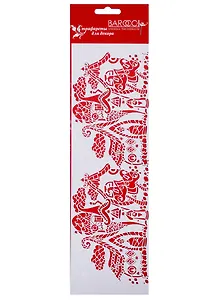 Трафарет Barocci ПВХ многоразовый Сказочные домики 10х32см Б-072