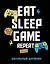 Дневник школьный Эксмо, "Eat. Sleep. Game. Repeate", 48 листов — 2909814 — 1