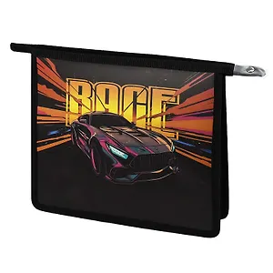 Папка для тетрадей А5 "КОСМИЧЕСКАЯ МАШИНА" 23,5*19*5см картон/пластик, молния