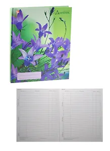 Дневник для ср. и ст.кл. "Нежные колокольчики" 7БЦ, мат.ламин., выб.лак, блестки, Unnika