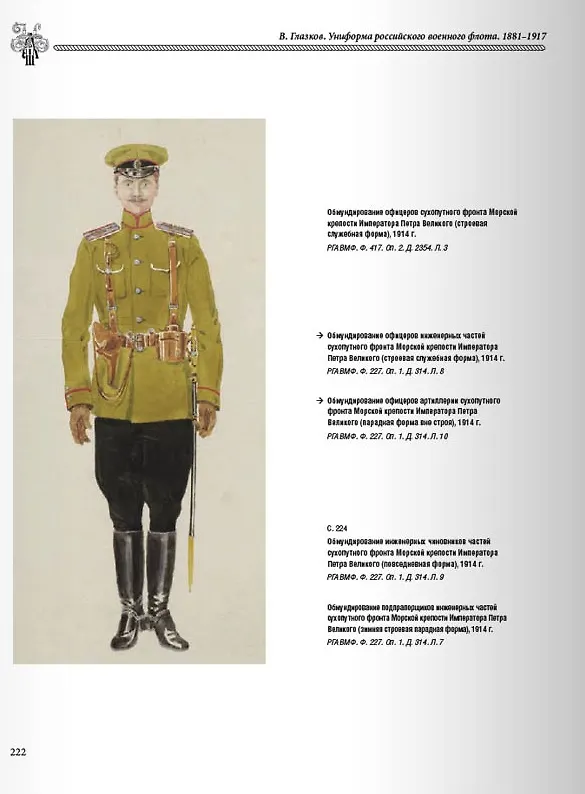 Книга Униформа российского военного флота. 1881-1917. Т. 1  (в 2-х томах) (Владимир Глазков) — 5