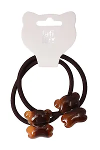 Набор резинок Мишки коричневые (2шт) (пластик) (5см) (12-Ava-10) (Lafilaf)