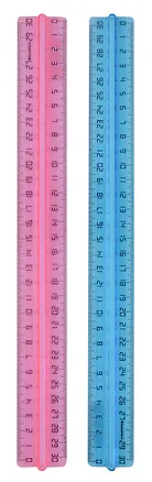 Линейка 30 см, с держателем, неон, в ассортименте, Good 3031626