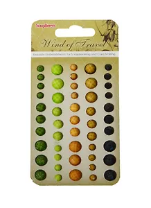 Клеевые граненые камушки Ветер Странствий 1 (SCB250001002) (50шт) (5 цветов) (упаковка)