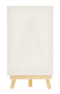 Холст на мольберте 18*12см, белый, в инд.уп.