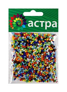 Набор д/творчества АСТРА Бисер 11/0 20гр 51 разноцветный/непрозрачный