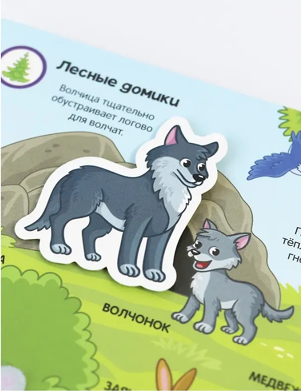 Книга Липучки. Зверята в лесу () — 4