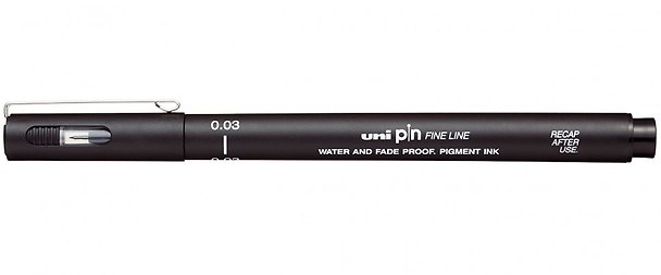 Линер «PIN 003» чёрный, 0,15 мм, UNI 3143940 — 1