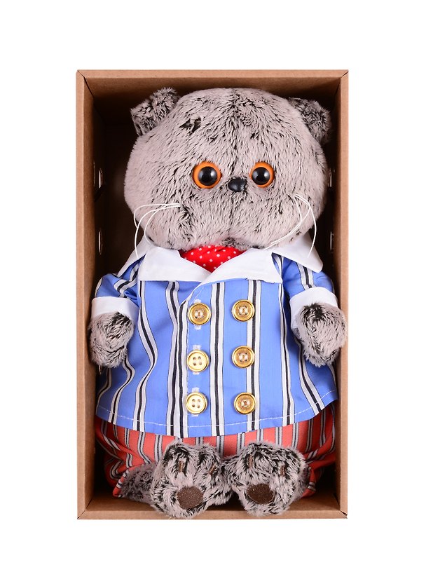 Игрушка мягкая Budi Basa, Басик в полосатом костюме (22 см) (Ks22-155) 2834870 — 1