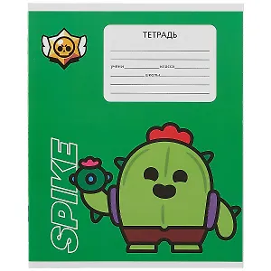 Тетрадь в линейку Premiere Publishing, Brawl Stars, 12 листов, в ассортименте