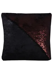 Подушка с пайетками школад с черным (3219) (37х37)