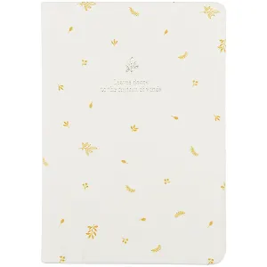 Ежедневник недат. А6 96л "Forest" белый, иск.кожа, интегр.переплет, тисн.фольгой, ляссе