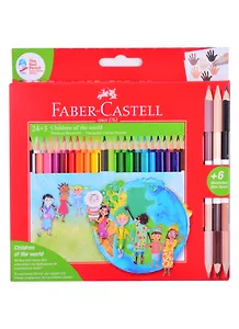 Карандаши цветные Faber-Castell, "Дети мира", 30 цветов
