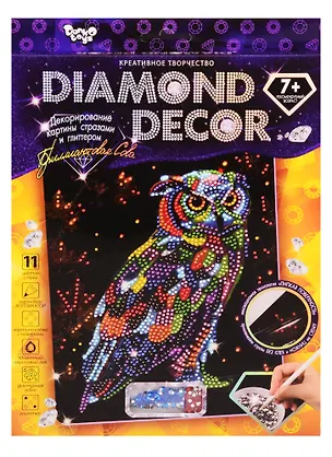 Набор для творчества ДАНКО-ТОЙС Diamond Сова 2796881