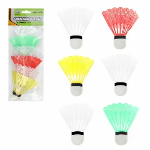 Воланы 6 штук цветные, пакет 2915117