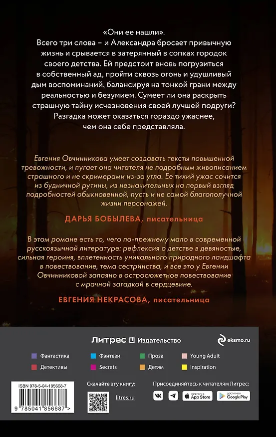 Книга Сквозь огонь (Евгения Овчинникова) — 2
