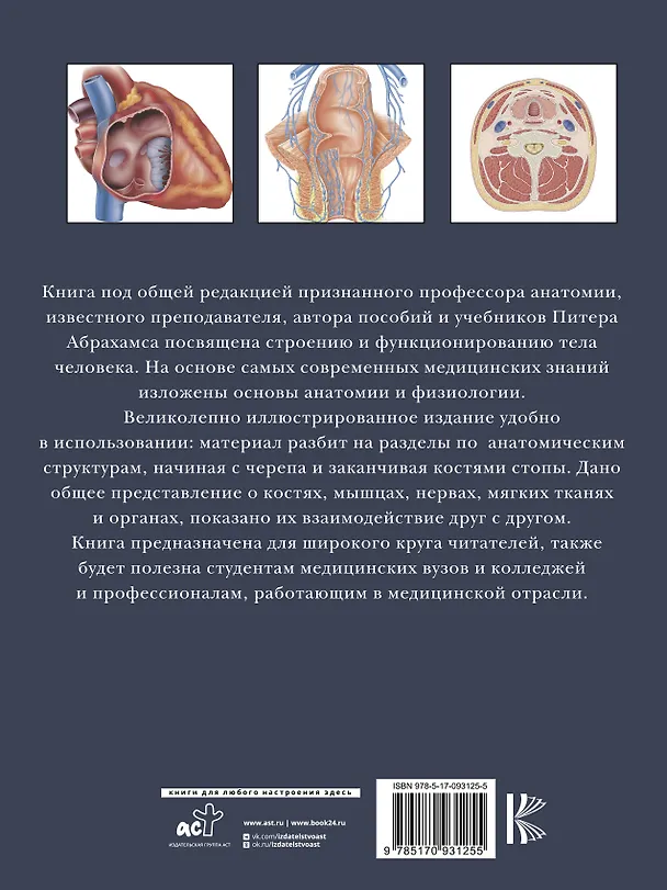 Книга Атлас анатомии Абрахамса (Питер Абрахамс) — 2