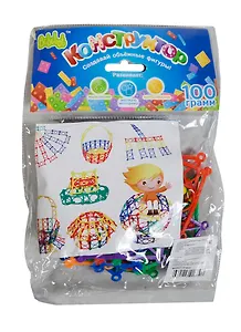 Конструктор пластмассовый Узоры (BEB0710-023) (100г.) (Bebelot) (упаковка)