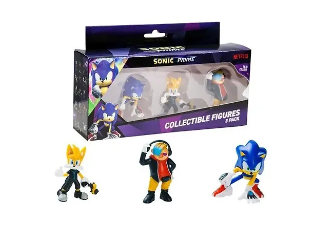 Sonic Prime фигурка 3 шт в коробке с окном: вид 2, (5х22х13), (SON2021-B) 3083500 — 1