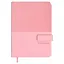 Ежедневник недат. А6+ 120л 126х174 "Гоутскин" розовый, иск.кожа, тв.переплёт, блинт.тиснение, магнит.клапан офсет, ляссе — 2995323 — 1