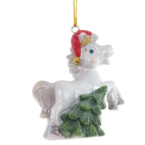 Фигурка декоративная подвесная Лошадка, 3 варианта (6х3х6) 3126908 — 4