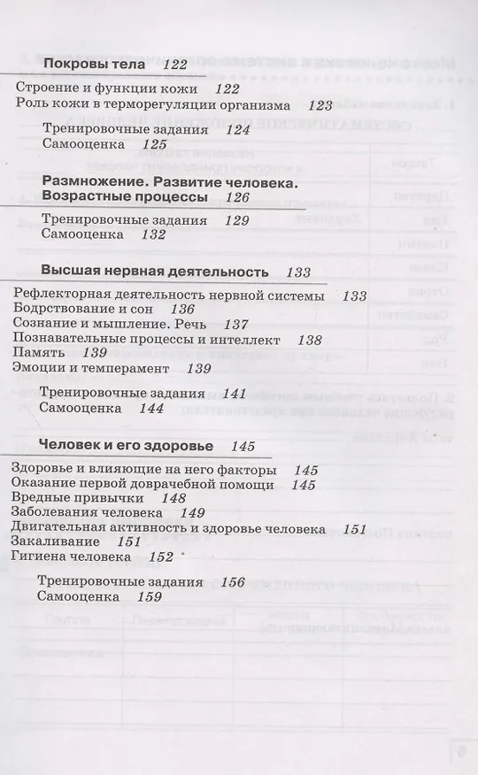 Книга Биология. Человек. 8 класс. Рабочая тетрадь. Тестовые задания ЕГЭ (Николай Сонин, Инна Агафонова) — 4