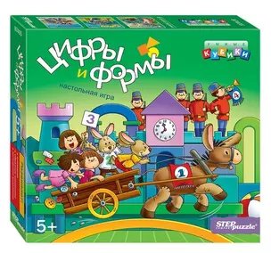 Игра Step puzzle Развивающая игра Цифры и формы (Умные кубики) 87405 — 339368 — 1