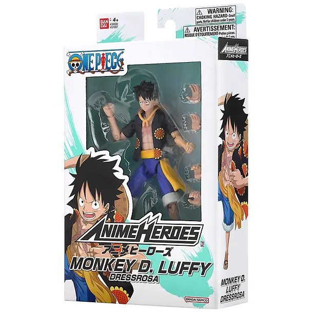 Экшн-фигурка Bandai  Ван Пис Луффи Дресс Роза (17см) (67776) 3130682 — 12