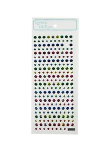 Наклейка Голография страз Горошек (132942) (17х7,5см) (упаковка)