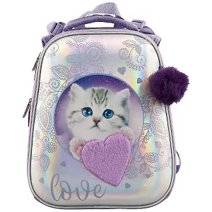 Ранец школьный «Ergonomic. Glamour kitten», 36 x 28 см