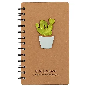 Блокнот «Кактус с объёмной аппликацией», 180 страниц