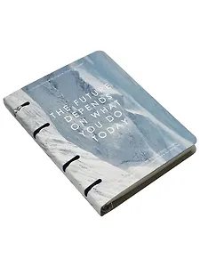 Тетрадь 120л кл. "Freedom", снег, на кольцах, мел.картон, микротекстурирование, ламинация