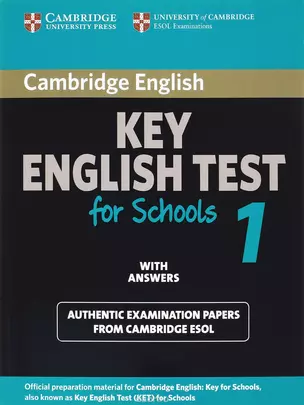 C KET for Schools 1 Self-study Pack (SB +ans +D) — 333299 — 1