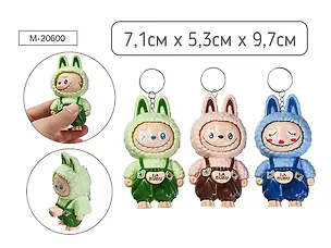 Брелок Зубастик, 3 дизайна в ассортименте (7,1х5,3х9,7) (M-20600) 3124145
