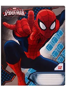 Тетрадь 12 листов линейка "Spider-man"