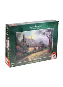 Паззл 1000 (58446) Дом в лунном свете (Thomas Kinkade) (коробка)