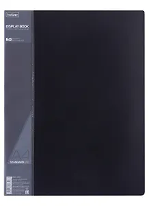 Папка 60ф А4 "STANDARD" пластик 0,7мм, черная