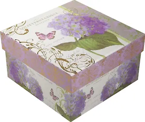 Коробка подарочная "Гортензия" 15*15*7,5см