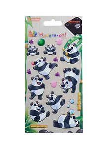 Наклейка декоративная зефирная 2 Панды 3 (95х185) (Наклей-ка) (упаковка)