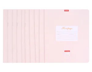 Тетради в клетку Hatber, "Пастель Персиковая", 12 листов, 10 штук