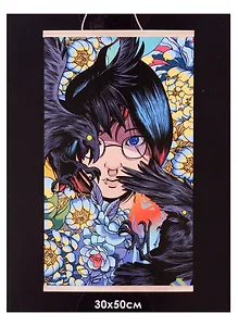 Набор для творчества "Картина по номерам "Huginn & Muninn". ПАННО. Аниме. 30х50 см