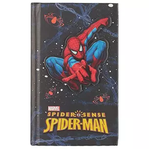 Записная книжка А6 80*130 56л "Spiderman" выб.УФ-лак, вырубн.фигурка — 250313 — 1