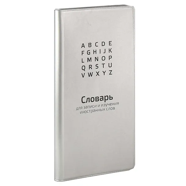 Тетрадь для записи иностранных слов Феникс+, "Серебряный", 64 листа 2938789 — 2