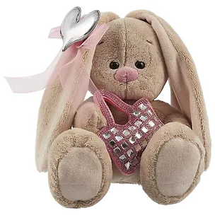 Мягкая игрушка Зайка Ми с сумочкой и с сердечком (15 см) (SidX -223) 2630011
