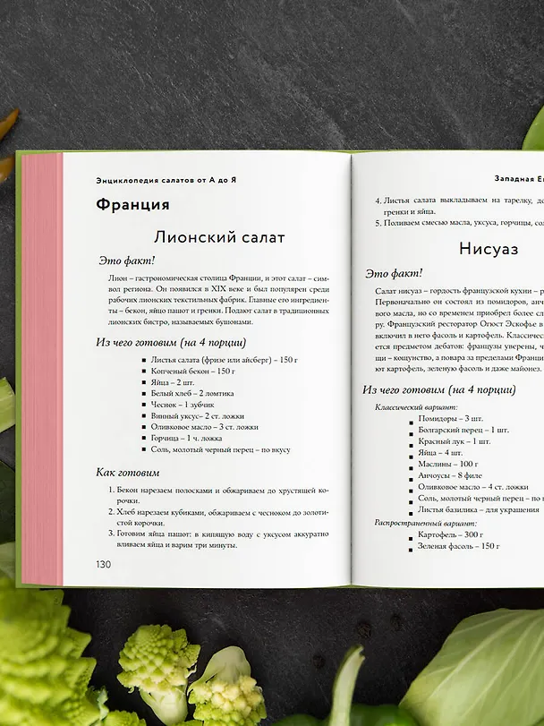 Книга Энциклопедия салатов от А до Я (закрашенный обрез) () — 10