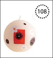 Свеча шар (интерьер) 108 (Листопадова) 2272508 — 1