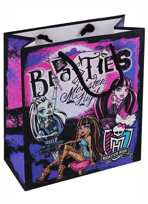 Пакет подарочный бумажный Monster High 18*21*8,5см MHAB-UG1-1821-Bg 316050 — 1
