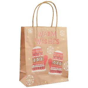 Подарочный пакет «Тёплые варежки. Новый год», А5