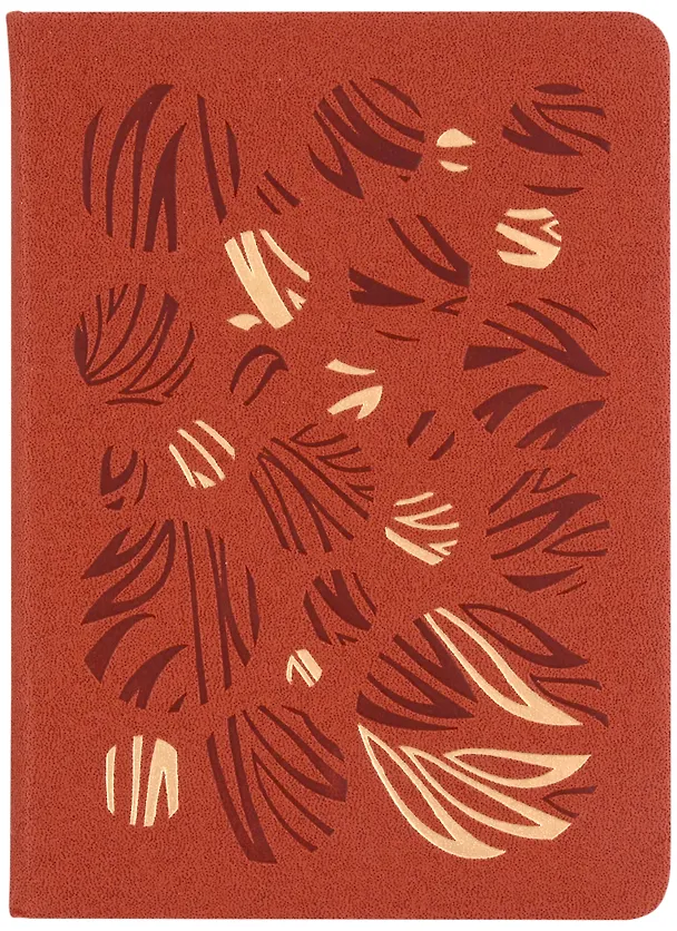 Записная книжка «Gallery. Каштановый» А6, 80 листов в клетку, экокожа, Listoff 3004612 — 2